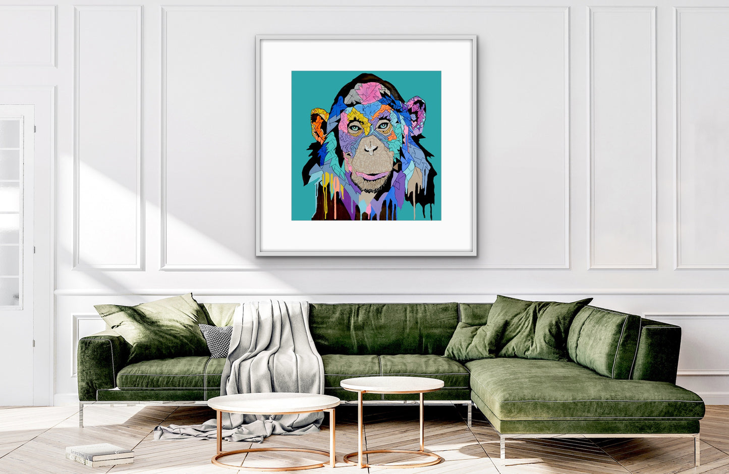 Shani Krebs Print | Munky - Cadet Blue
