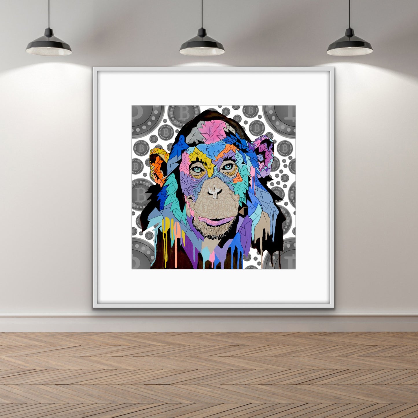 Shani Krebs Print | Bitcoin Munky - White