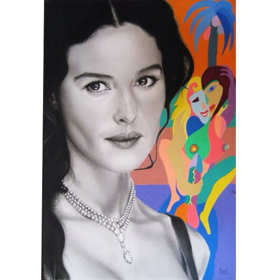 Shani Krebs Original Art | Portrait of Monica Bellucci