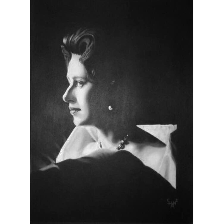 Shani Krebs Original Art | Portrait of Princess Margaret