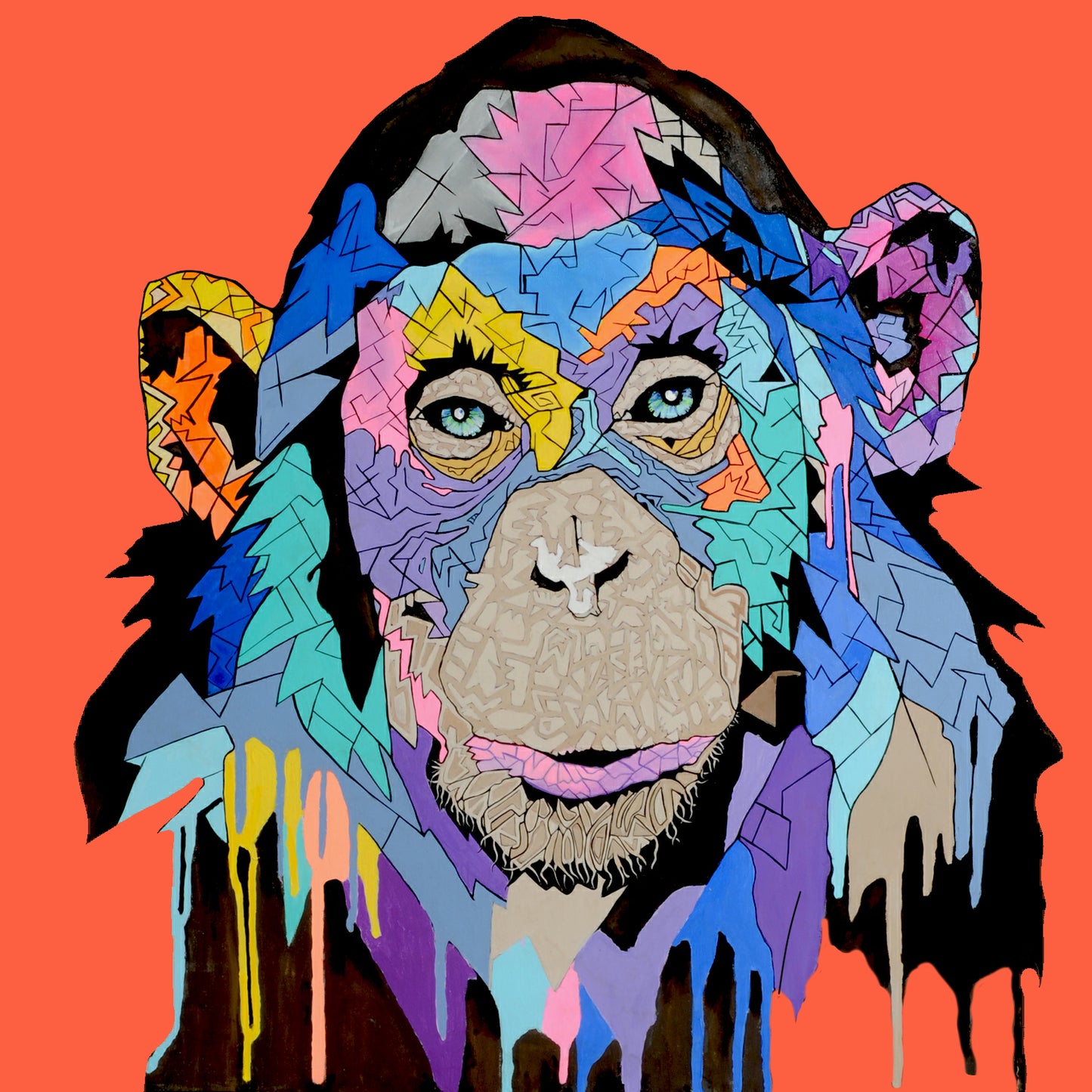 Shani Krebs Print | Munky - Dark Orange