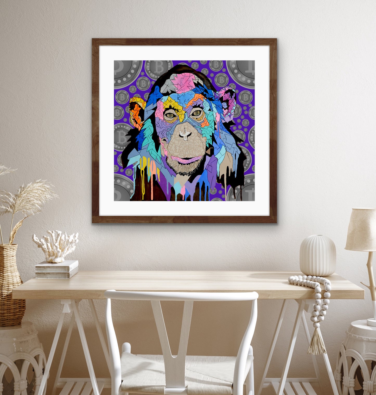 Shani Krebs Print | Bitcoin Munky - Purple