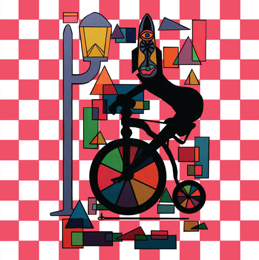 Shani Krebs Print | Biker - Check Watermelon